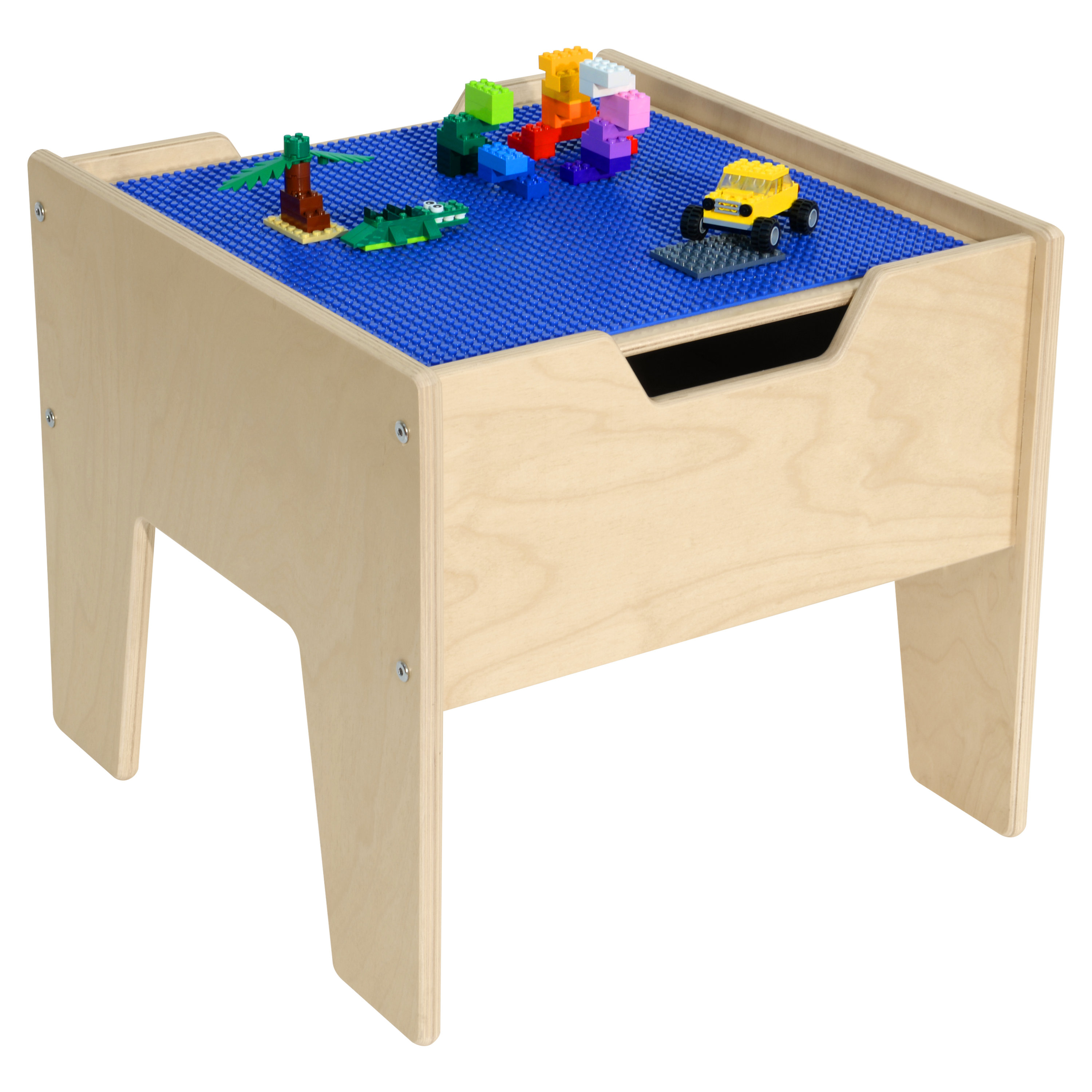 Contender 2 N 1 Activity Table with Blue Lego Compatible Top RTA